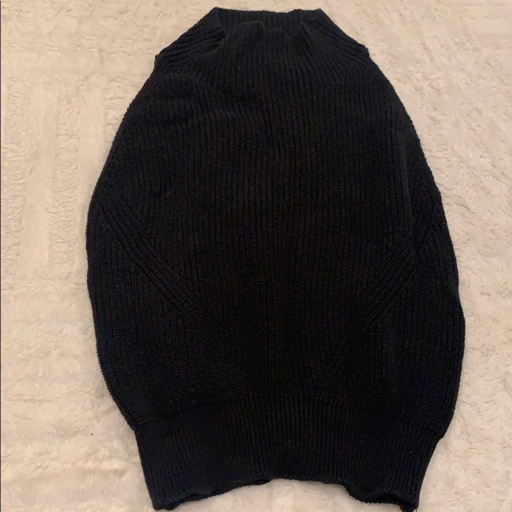 525 AMERICA small black knit funnel neck vest